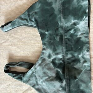 Green Tie-Dye Sports Bra